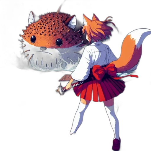 staff, creature, animal, dress transparent PNG cut-out