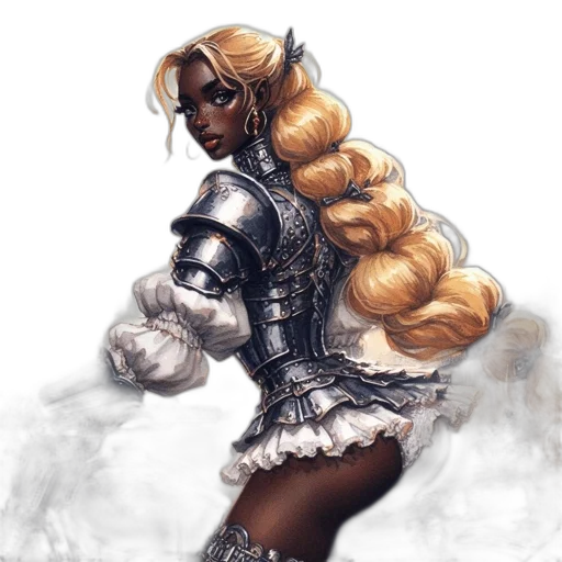 dress, concept art, fantasy art, comic book art transparent PNG cut-out