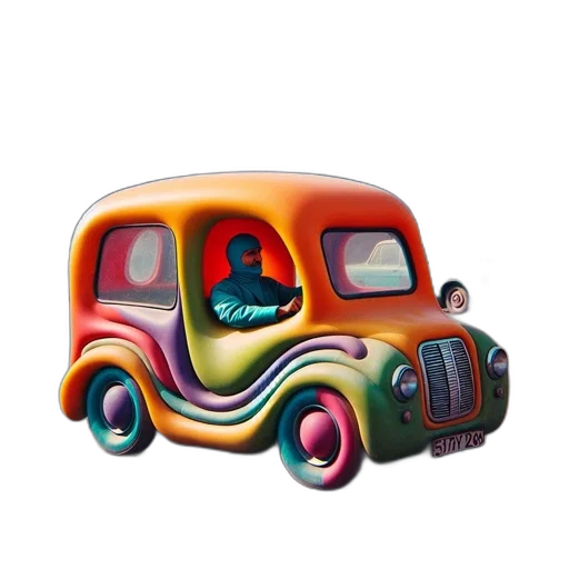 car, furniture, 3d render, concept art transparent PNG cut-out