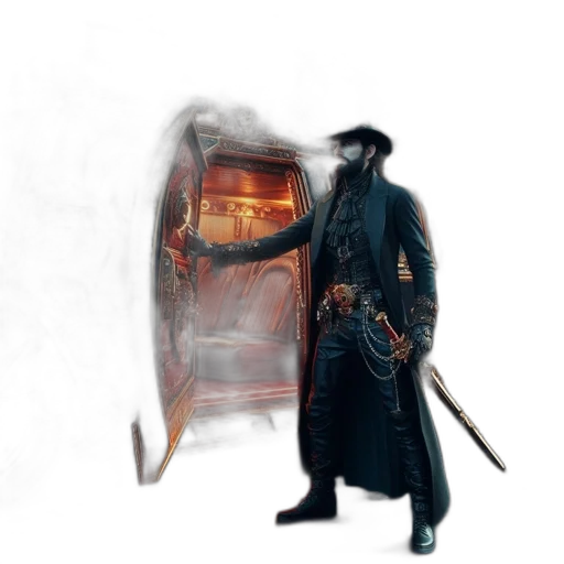 weapon, jacket, sword, car transparent PNG cut-out