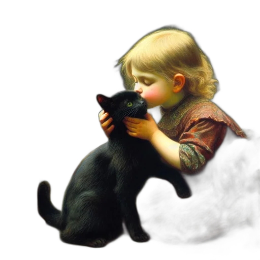 animal, photorealistic, oil painting, fantasy art transparent PNG cut-out
