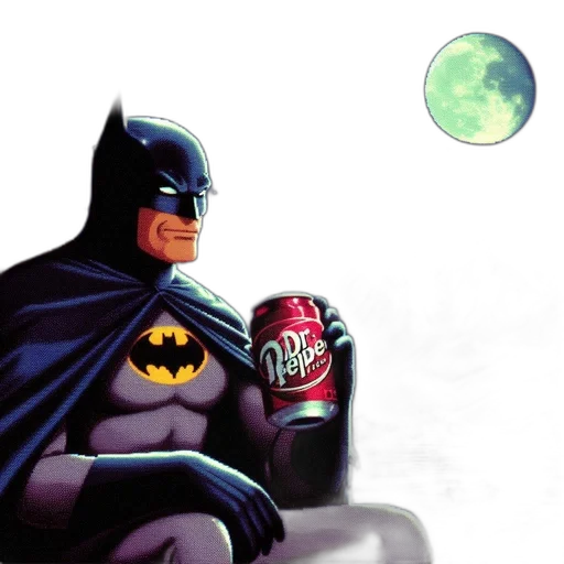 comic book art, concept art, photorealistic, batman transparent PNG cut-out