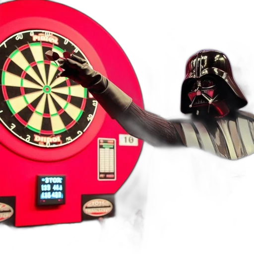 3d render, individual, dressed, darth transparent PNG cut-out