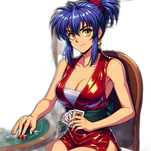 dress, anime, pixel art, vaporwave transparent PNG cut-out