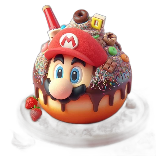 food, hat, crown, 3d render transparent PNG cut-out