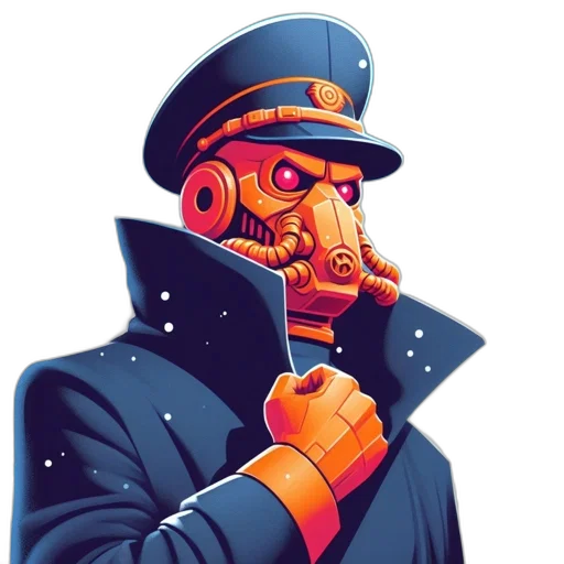 mask, robot, face, staff transparent PNG cut-out