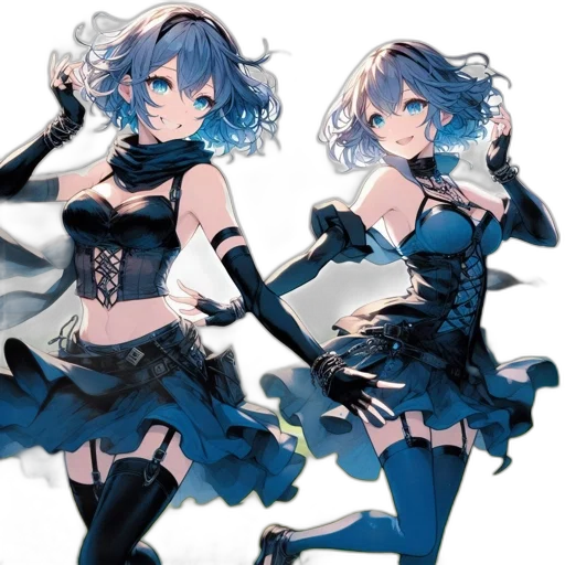 dress, concept art, anime, pixel art transparent PNG cut-out