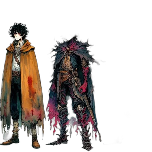 concept art, fantasy art, comic book art, cyberpunk transparent PNG cut-out
