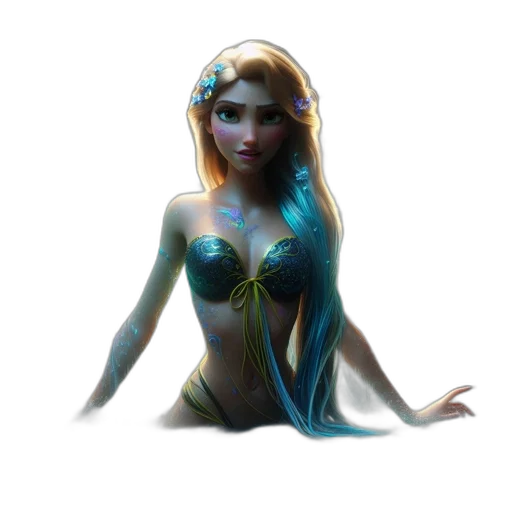 dress, jewelry, crown, fantasy art transparent PNG cut-out