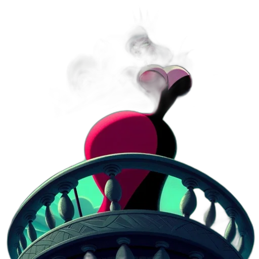 crown, hat, robot, staff transparent PNG cut-out