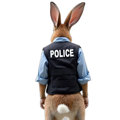 jacket, staff, animal, weapon transparent PNG cut-out
