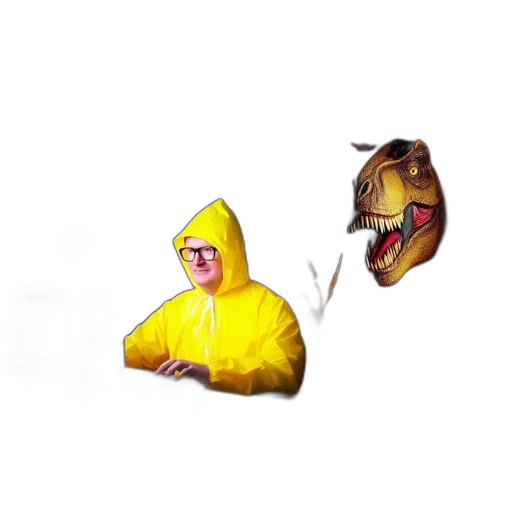 mask, umbrella, creature, jacket transparent PNG cut-out