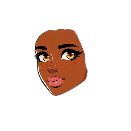 face, jewelry, hair, cartoon transparent PNG cut-out
