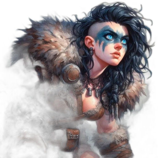 fantasy art, comic book art, concept art, watercolor transparent PNG cut-out