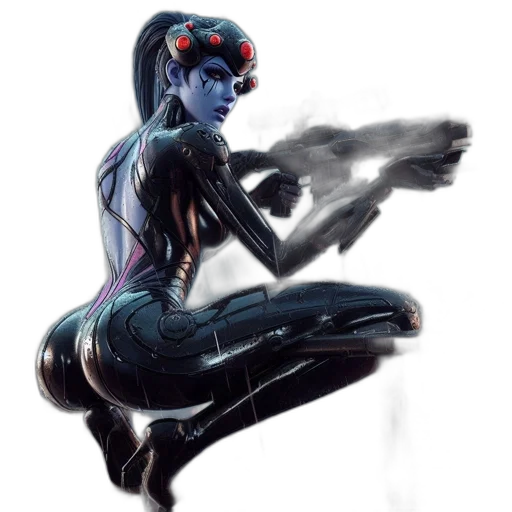 robot, concept art, comic book art, cyberpunk transparent PNG cut-out