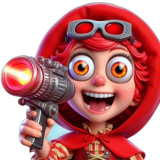 weapon, robot, staff, face transparent PNG cut-out