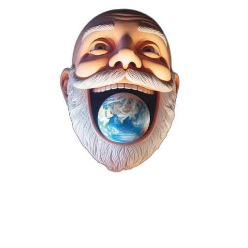 mask, face, creature, staff transparent PNG cut-out