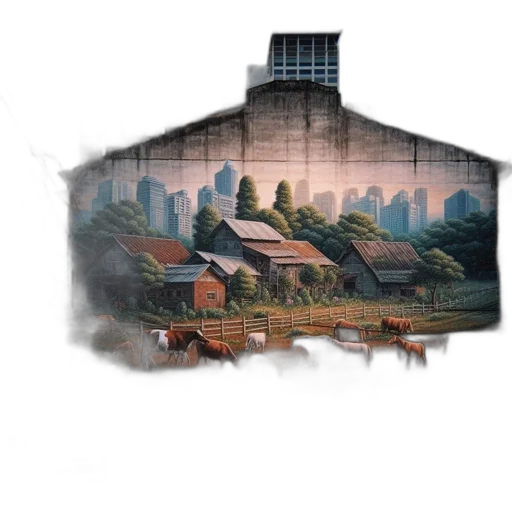 building, concept art, photorealistic, watercolor transparent PNG cut-out