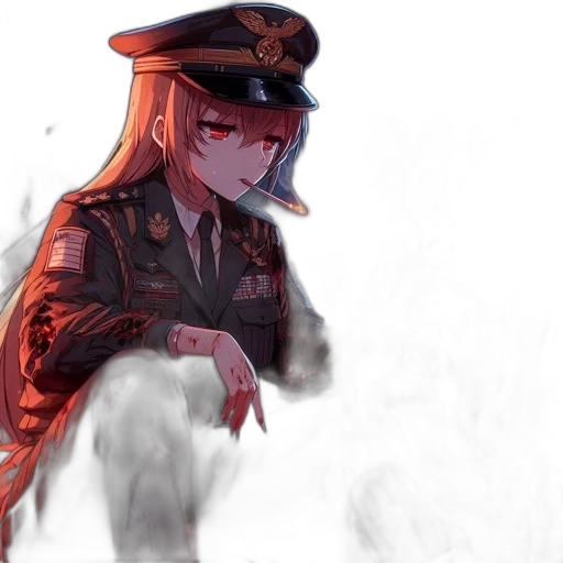 weapon, hat, jacket, staff transparent PNG cut-out