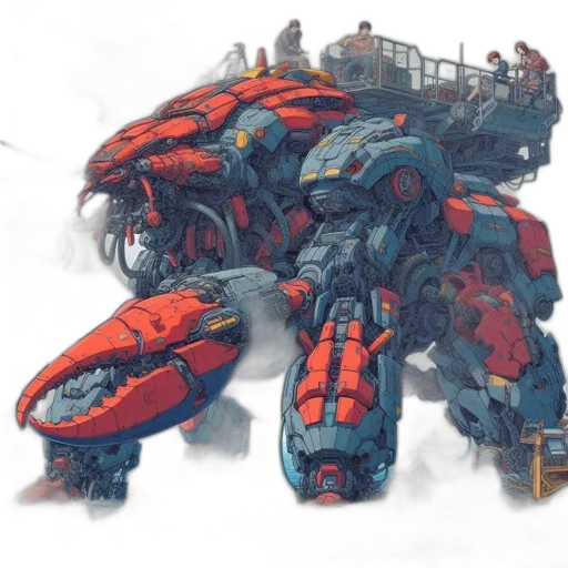 robot, weapon, dragon, creature transparent PNG cut-out