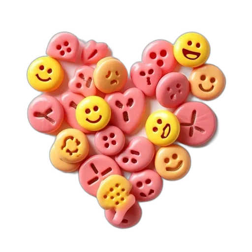 jewelry, food, pastel, colorful transparent PNG cut-out