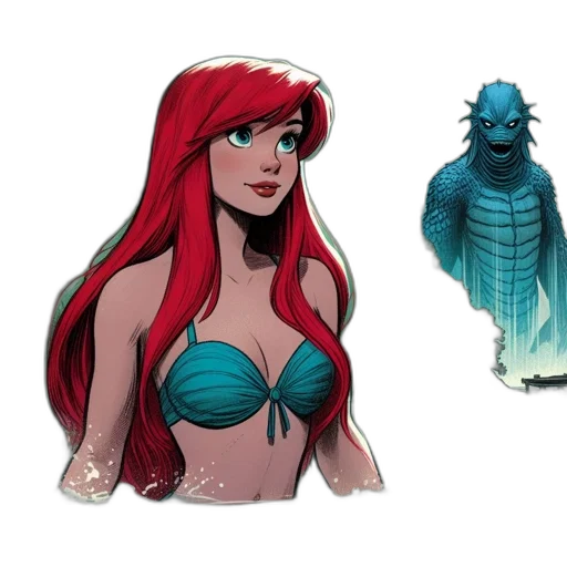 concept art, comic book art, fantasy art, cartoon transparent PNG cut-out