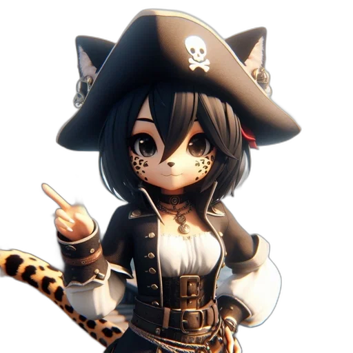 staff, weapon, hat, 3d render transparent PNG cut-out