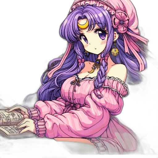 dress, staff, weapon, jewelry transparent PNG cut-out