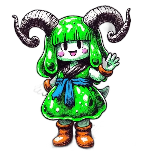 dragon, creature, staff, dress transparent PNG cut-out