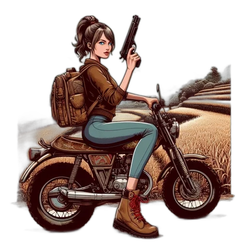 weapon, comic book art, concept art, pixel art transparent PNG cut-out