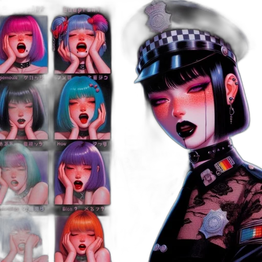 robot, face, mask, concept art transparent PNG cut-out