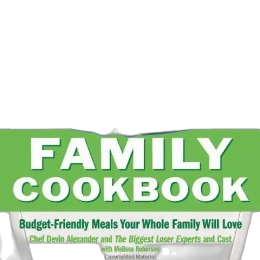 biggest, loser, family, cookbook transparent PNG cut-out