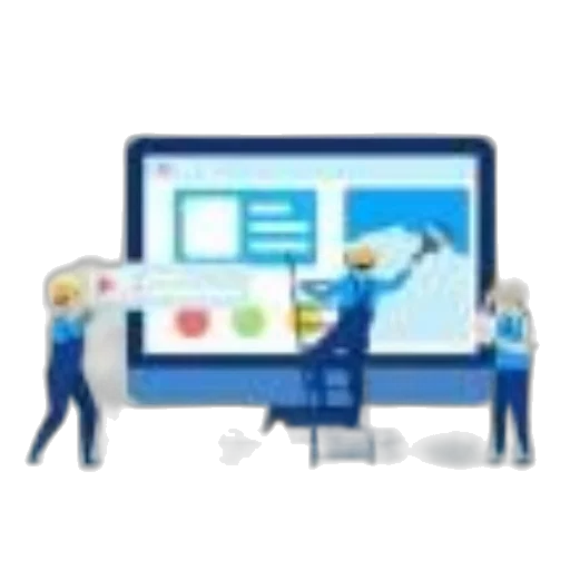 pixel art, top, website, builder transparent PNG cut-out