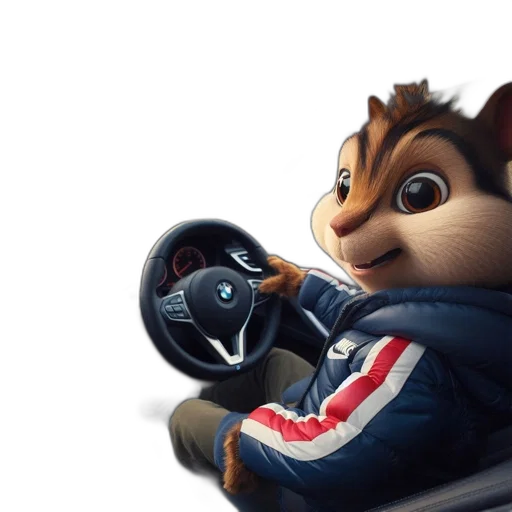 car, jacket, concept art, 3d render transparent PNG cut-out