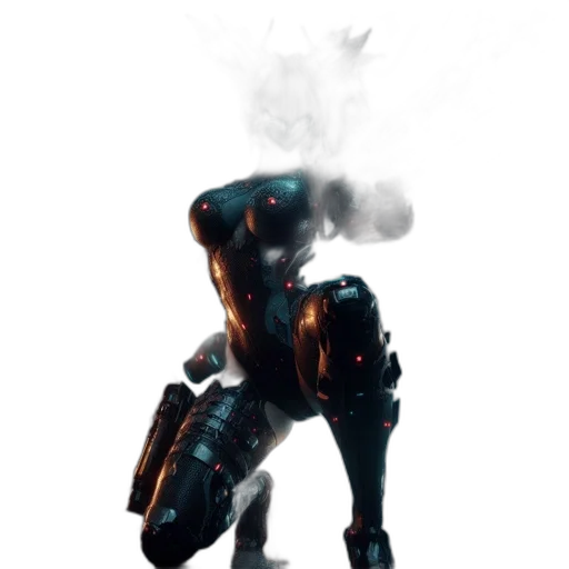 robot, weapon, dragon, creature transparent PNG cut-out