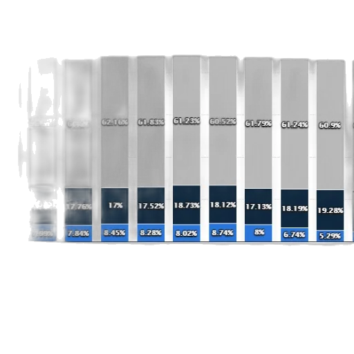 blue, monochrome, stacked, bar transparent PNG cut-out