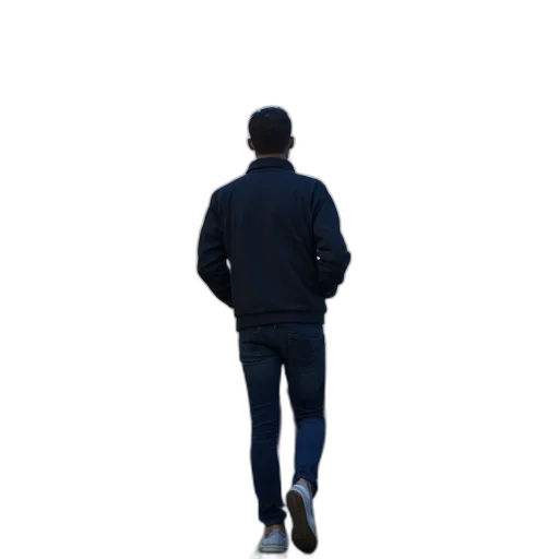 jacket, staff, hat, face transparent PNG cut-out