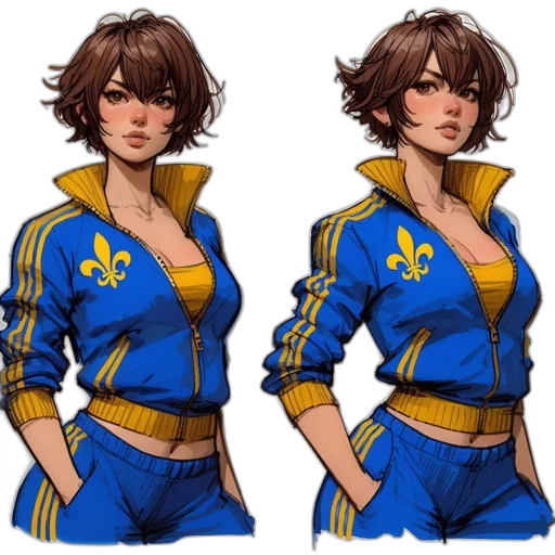 jacket, concept art, pixel art, comic book art transparent PNG cut-out