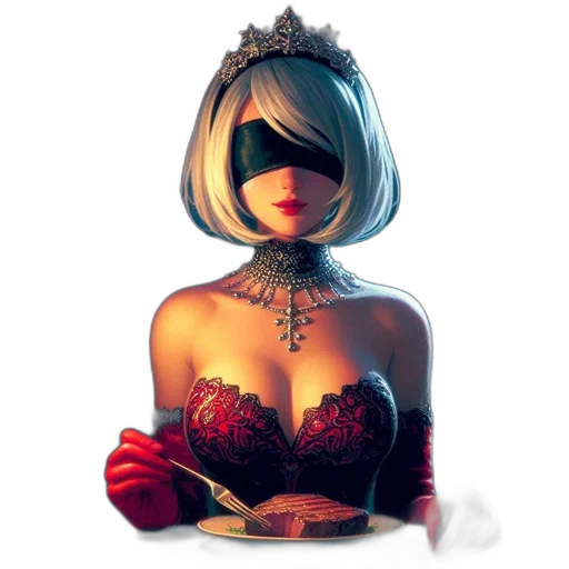 crown, mask, dress, jewelry transparent PNG cut-out