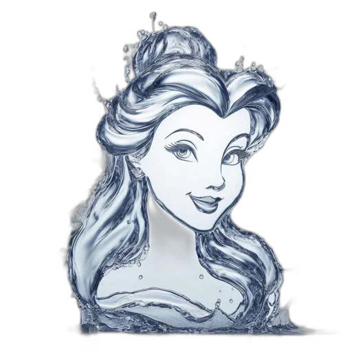 crown, face, hair, pencil sketch transparent PNG cut-out