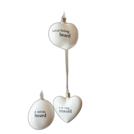 jewelry, white, porcelain, hanging transparent PNG cut-out