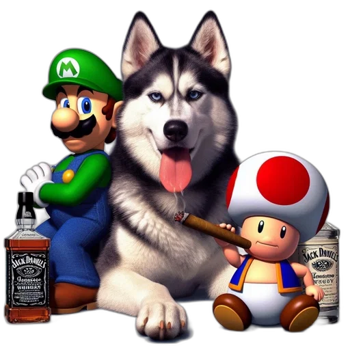 animal, bottle, pixel art, concept art transparent PNG cut-out