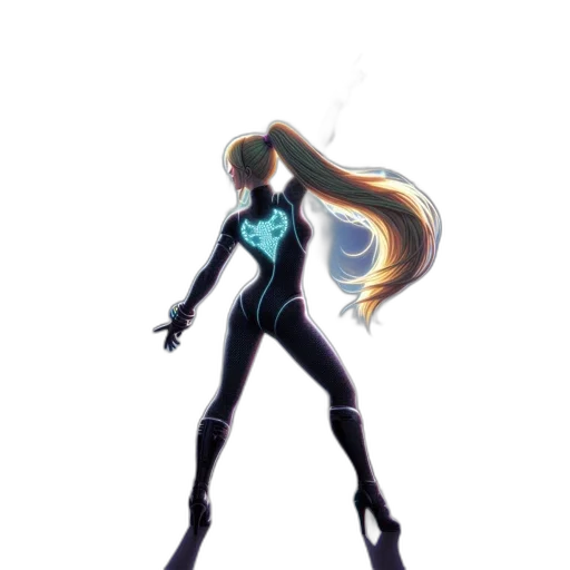 hair, staff, robot, concept art transparent PNG cut-out