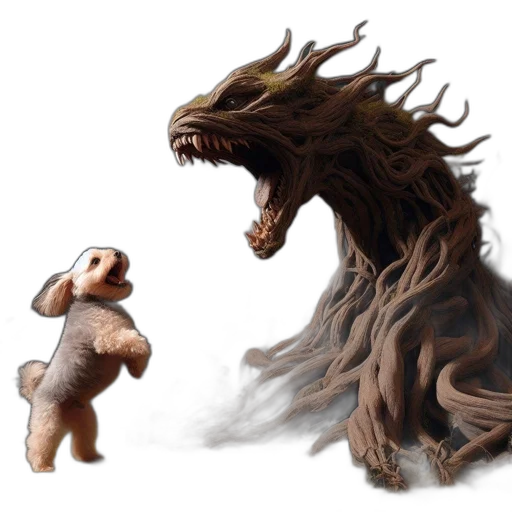 creature, hair, dragon, animal transparent PNG cut-out