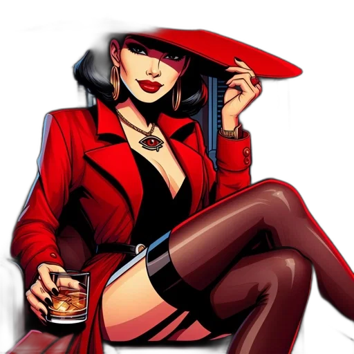 hat, jacket, comic book art, pixel art transparent PNG cut-out