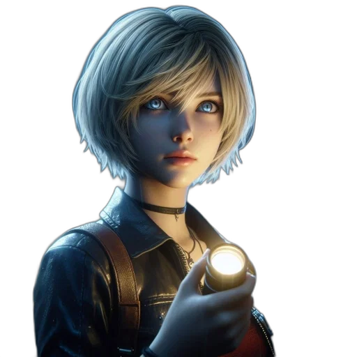 face, weapon, robot, jacket transparent PNG cut-out