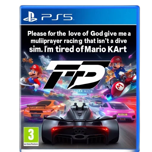 3d render, mock, racing, game transparent PNG cut-out