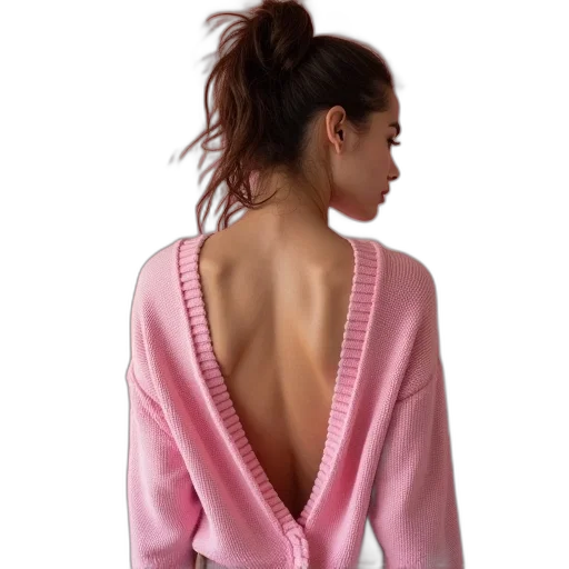 jacket, dress, jewelry, photorealistic transparent PNG cut-out