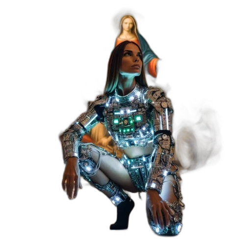 staff, robot, jewelry, weapon transparent PNG cut-out