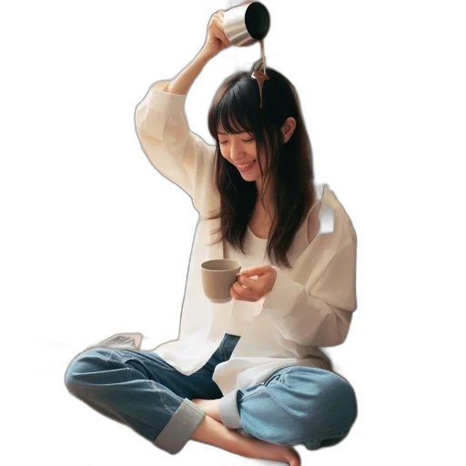staff, bottle, hair, jewelry transparent PNG cut-out
